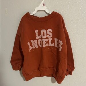 Zara Kids Rust Los Angeles Sweater